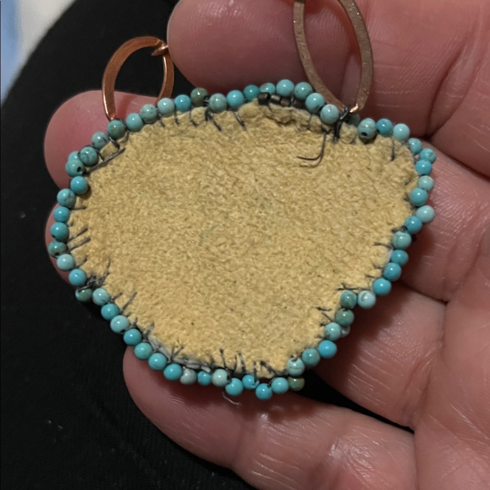 Royston Turquoise Beaded Statement Pendant Necklace - Blue - Picture 2 of 9